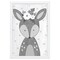 12" x 16" Little Deer Framed Wall Art, Contemporary Home Décor for Baby or Child's Room, Glass Facing and Hanging Hardware Included